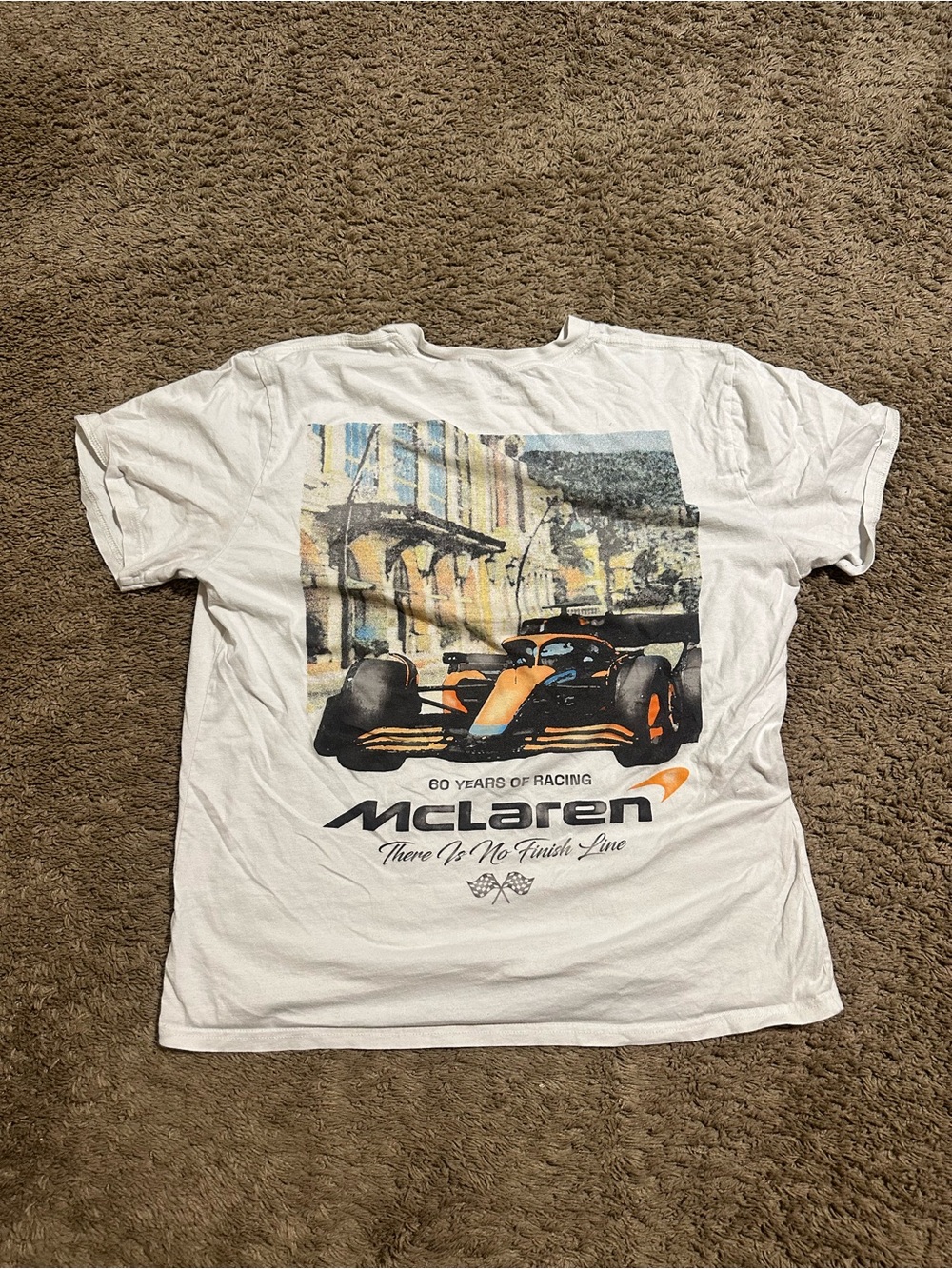 Vintage McLaren “triple white” boxy shirt 00s size large